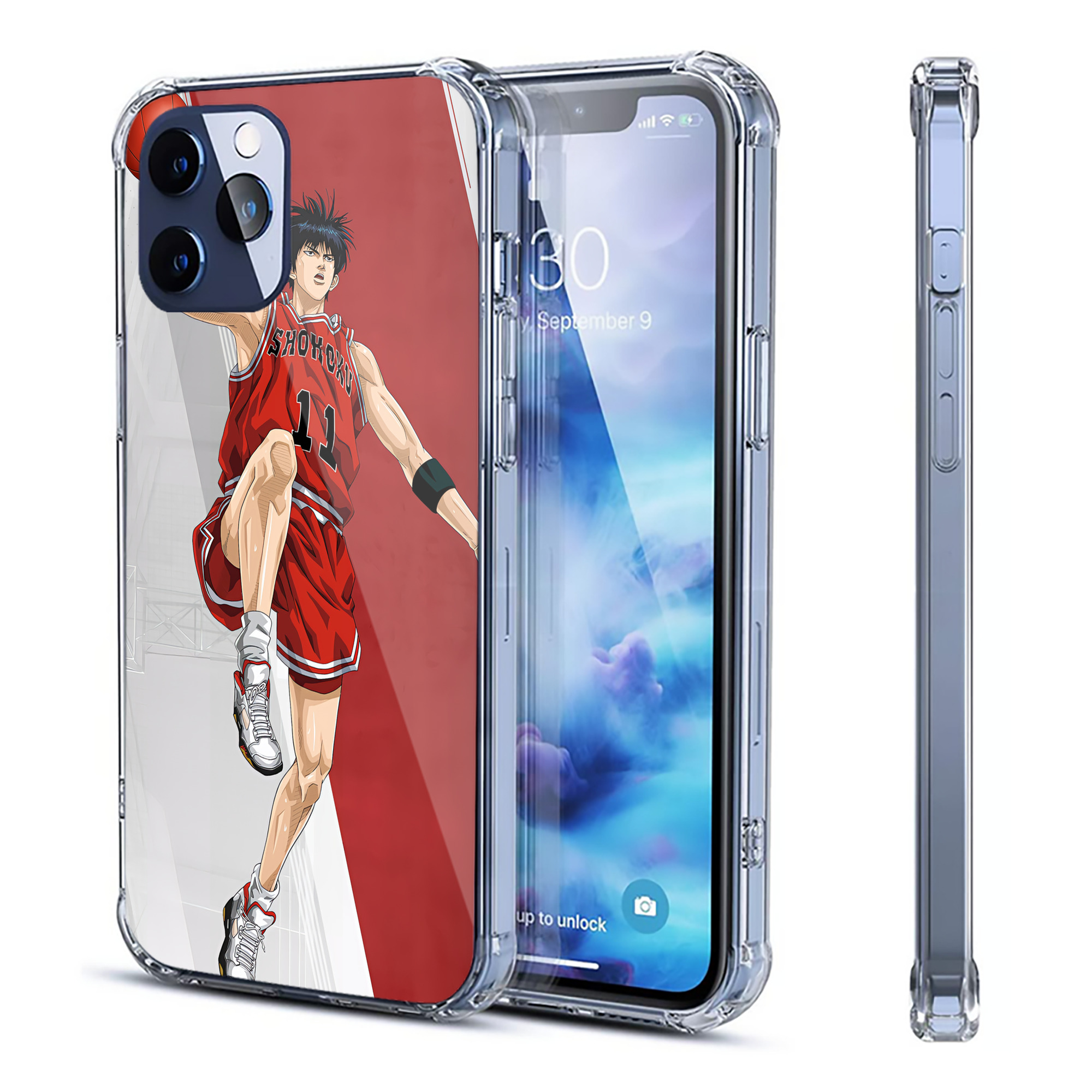 （画像用） SLAM DUNK／スラムダンク 【iPhone 12シリーズ対応】透明スマホケース（クリアソフトケース）